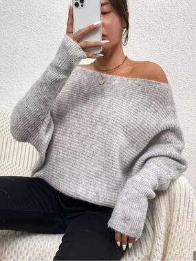 SHEIN Off The Shoulder Sweater